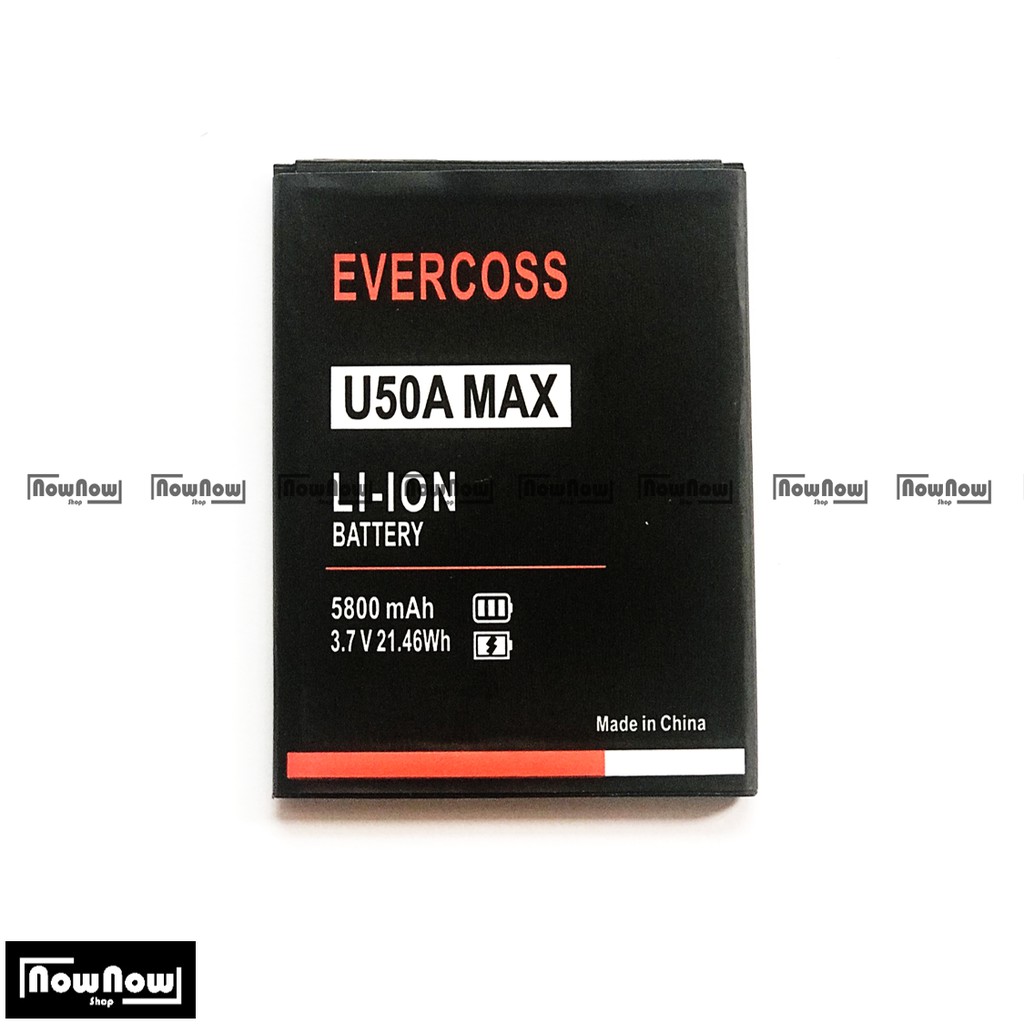 Baterai Evercoss U50A MAX Original Double Power Batre Batrai Battery HP