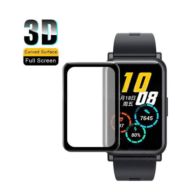 3pcs Film Pelindung Layar Smartwatch Lengkung Untuk Huawei Honor band 6 5 4 6 5 4 3 Pro