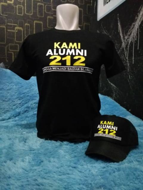 Paket kaos dan topi ALUMNI 212 combed 30s