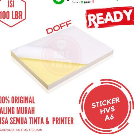 

➪ Kertas Stiker HVS - 1 pack isi 100 lbr / Kertas Stiker Shipping Label ✺