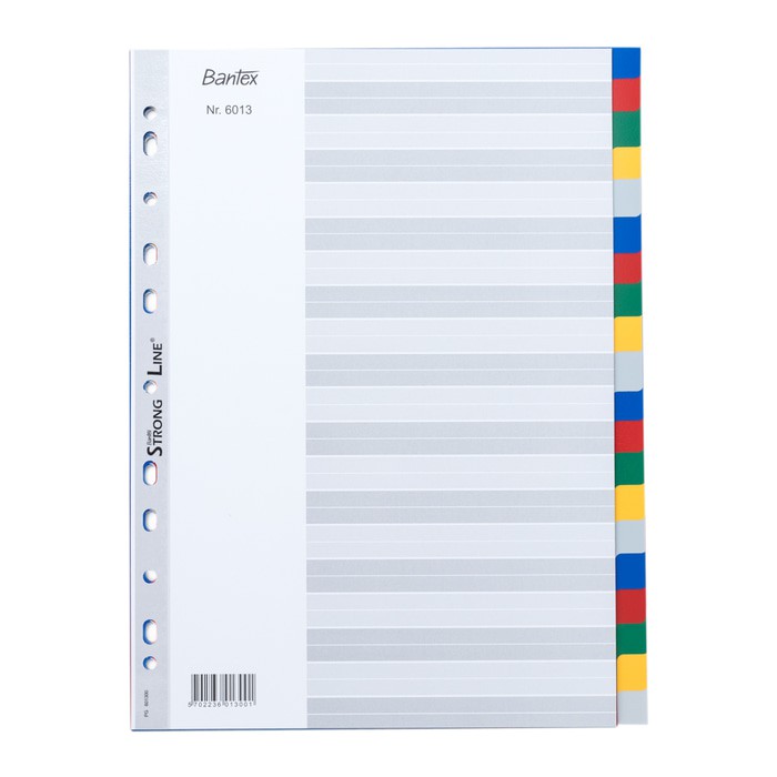 

Bantex PP Colour Divider A4 (20 pages) #6013 00
