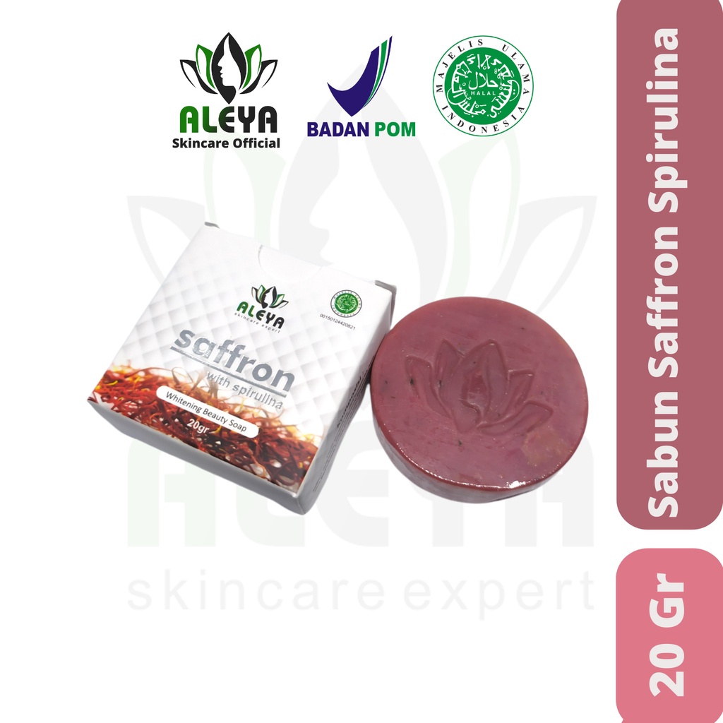 (1kg muat 30pcs) Sabun Saffron With spirulina (BPOM) / SABUN SAFRON