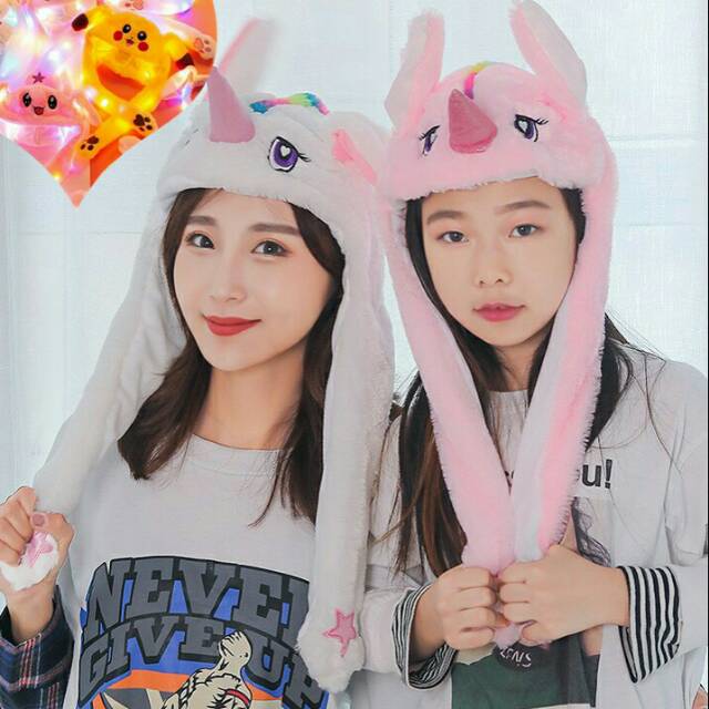 Unicorn hat LED / topi tiktok LED UNICORN