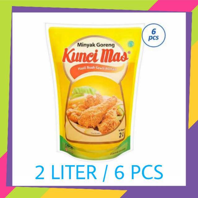 

Minyak Goreng KUNCI MAS 2L (2Liter/6Pcs)