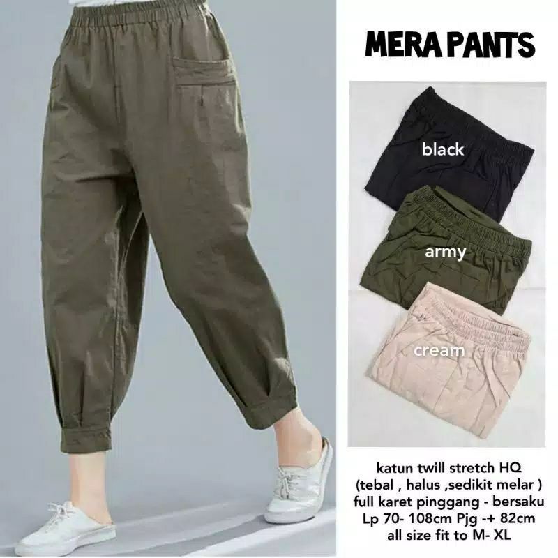 CELANA HARUKA PANTS HINATA BAGGY WILLOW