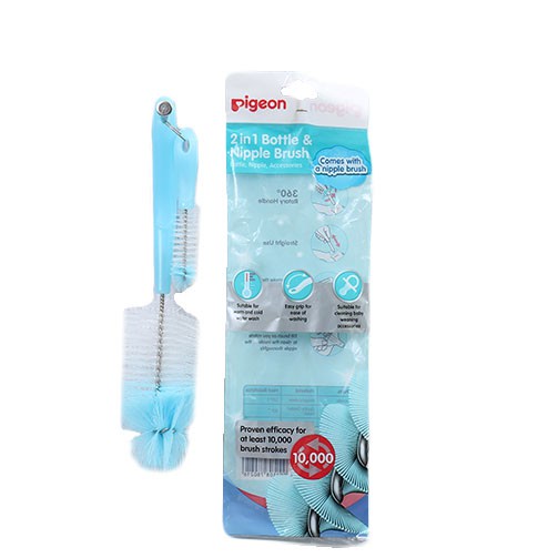 Pigeon 2 in 1 Bottle And Nipple Brush (Sikat Botol)