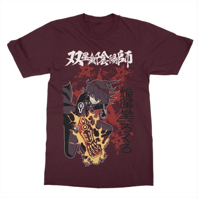 Kaos Anime Twin Star Exorcists Enmadou Rokuro - Anime Manga - Tshirt