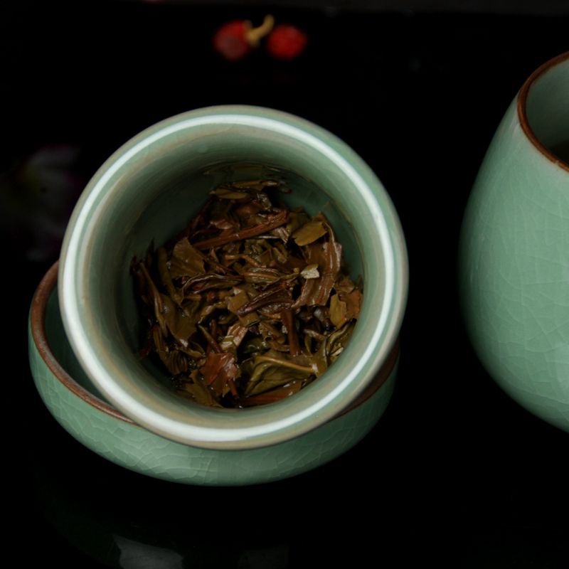 Mug Cangkir Teh Keramik Porselen dengan tutup dan infuser filter