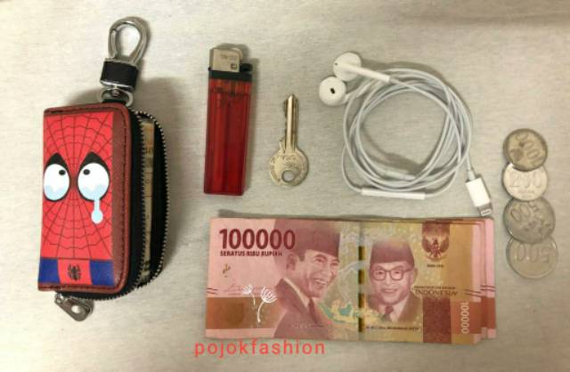 Dompet STNK Gantungan Kunci Mobil Motor Character Lucu PJ05