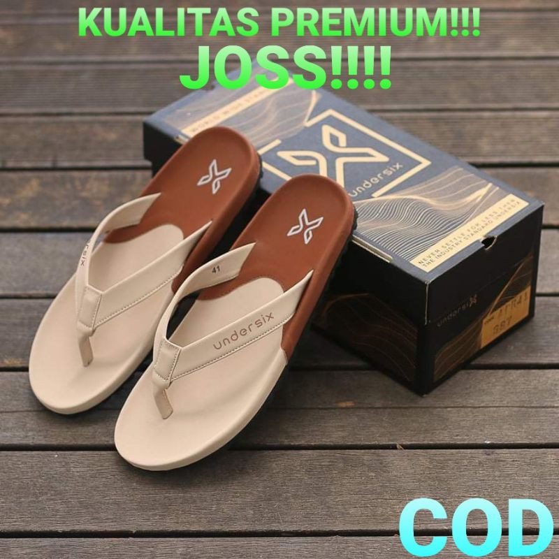 UNDERSIX SANDAL JEPIT DISTRO MURAH /SANDAL ANTI SLIP TEBAL