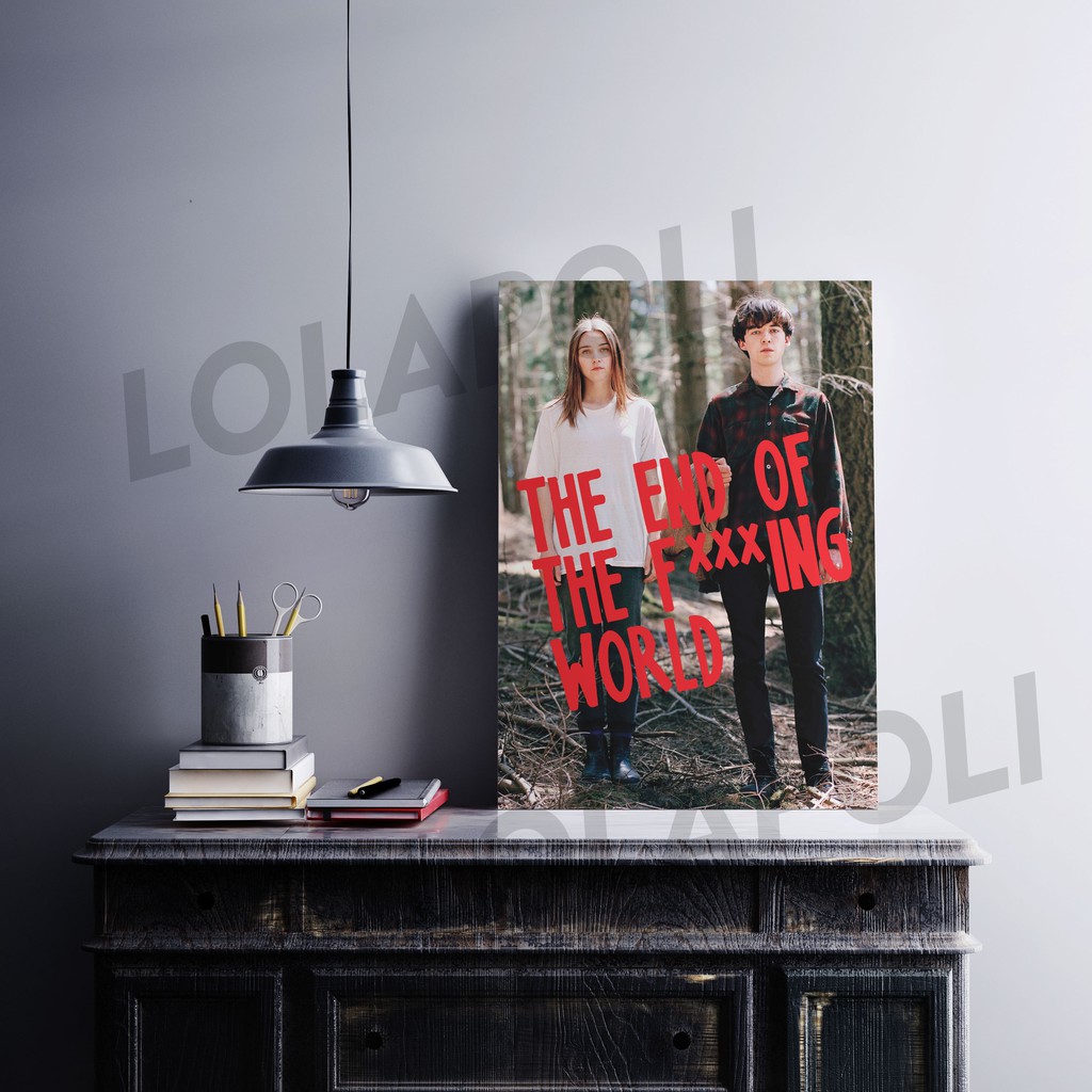 Hiasan Dinding Poster Kayu - Series The End of The F***ing World