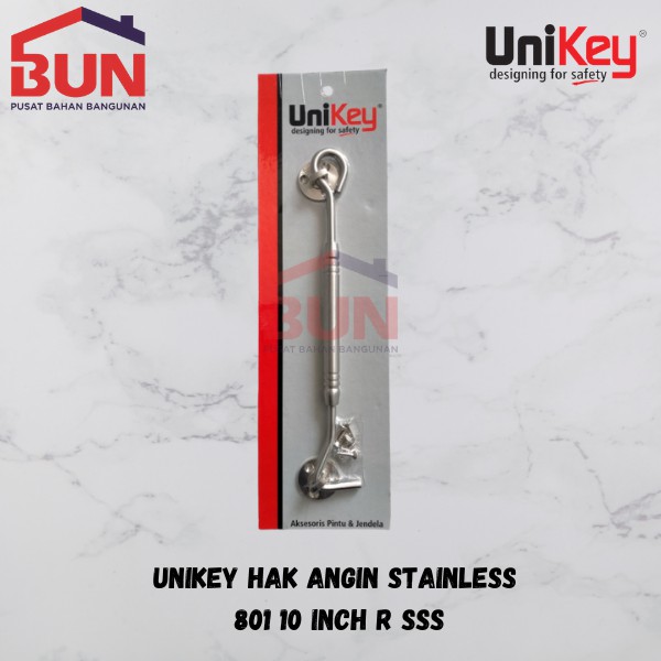 UNIKEY HAK ANGIN STAINLESS  801 10 INCH R SSS