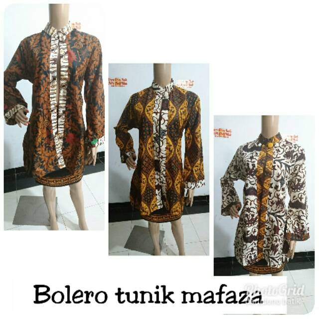 Bolero tunik batik mafaza