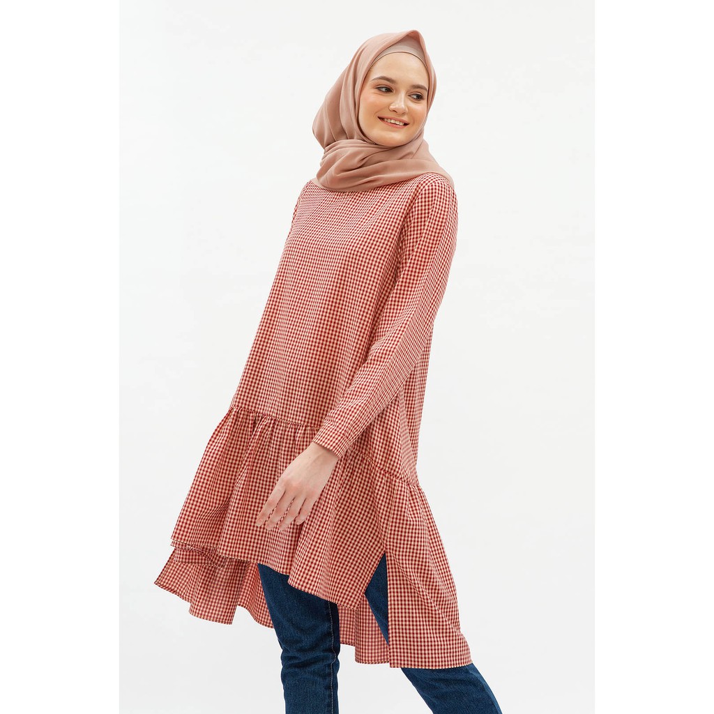 hijabchic alecia – red gingham