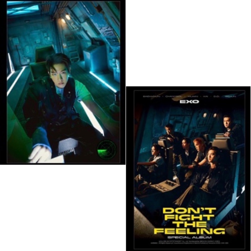 SHARING EXO Don’t Fight The Feeling DFTF Photobook Baekhyun PC Photocard Postcard Folded Poster
