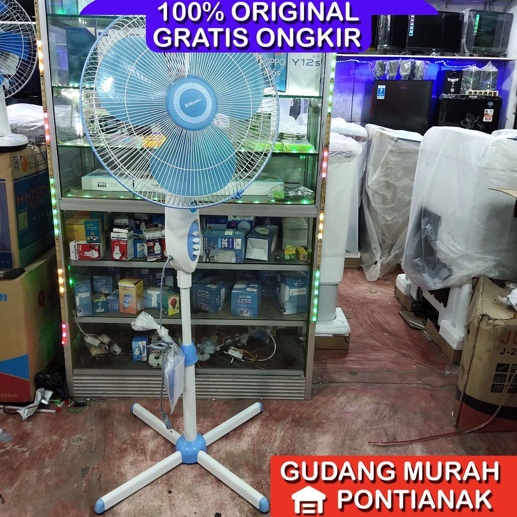 Kipas Angin berdiri Miyako 16inch KAS 1618 B kaki besi 1618B 16&quot; PL stand fan