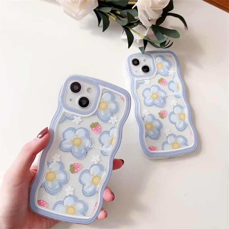 Casing Silikon OPPO A57 A15 A15s A16 A16k A3s A5s A76 A96 A74 A54 A93 A94 A95 A92 A53 A5 A9 F11 F9 Reno 7 6 5 Pro 7Z 6Z Motif Bunga