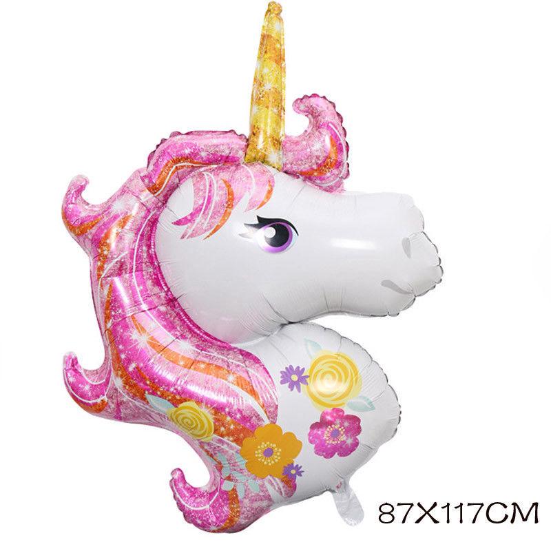 SUPER JUMBO Balon  117 110cm Foil Unicorn Little Pony Kuda  