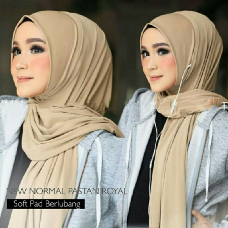 Hijab Jilbab PASMINA INSTAN ROYAL SOFT PED JERSEY Super Premium Ori