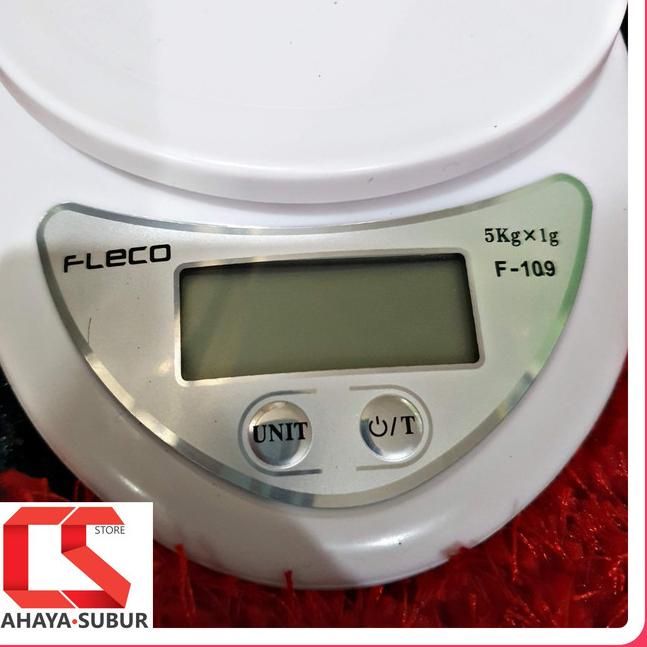 ➹ FLECO Timbangan Kue Digital / Timbangan Dapur + Wadah Fleco 5kg F-109 (On Trend)