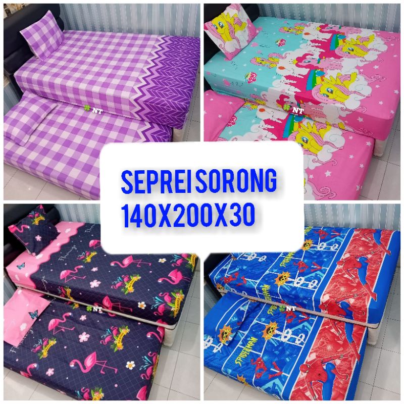 140x200 TINGGI 30 SEPREI SORONG 2IN1