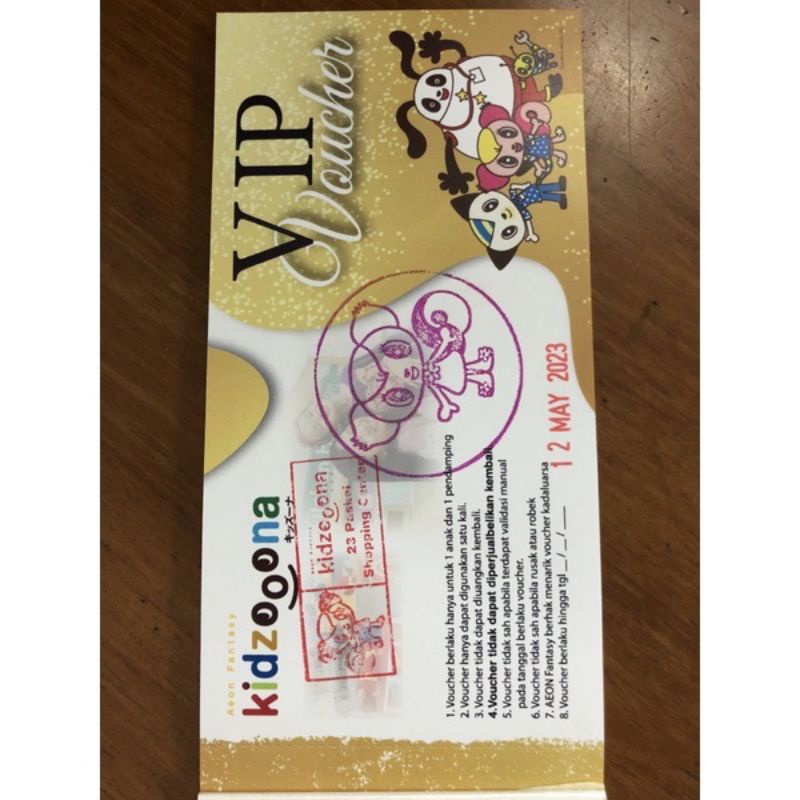 VOUCHER KIDZOOONA VIP ALL DAY - VOUCHER BERMAIN KIDZOONA