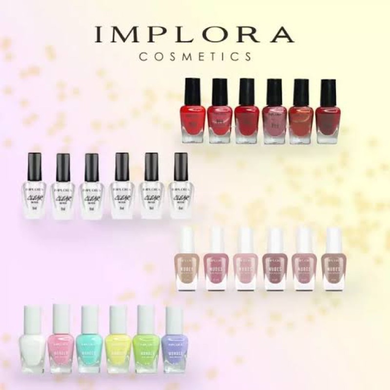 ORIGINAL NEW IMPLORA Nail Polish 8 ML Implora Kutek Cat Kuku