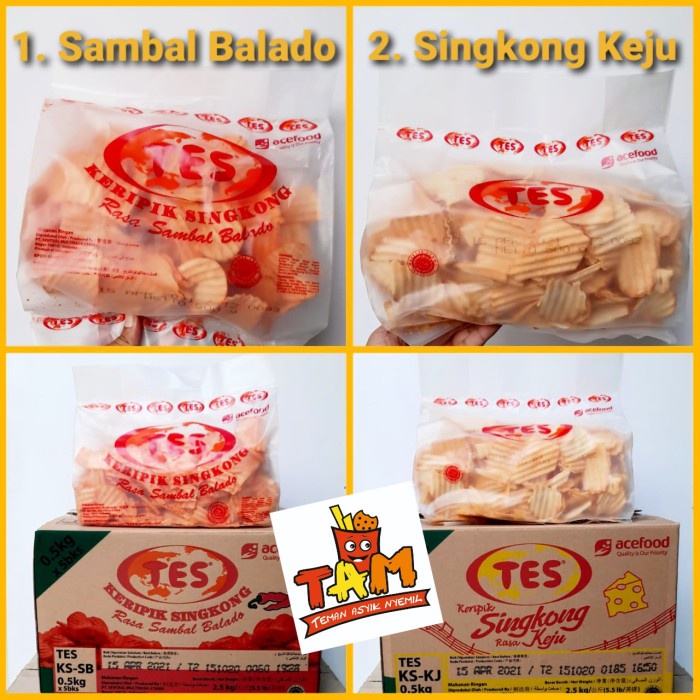 

NEW Keripik Singkong TES Spesial 500 Gram - Tam Snack - Singkong Keju