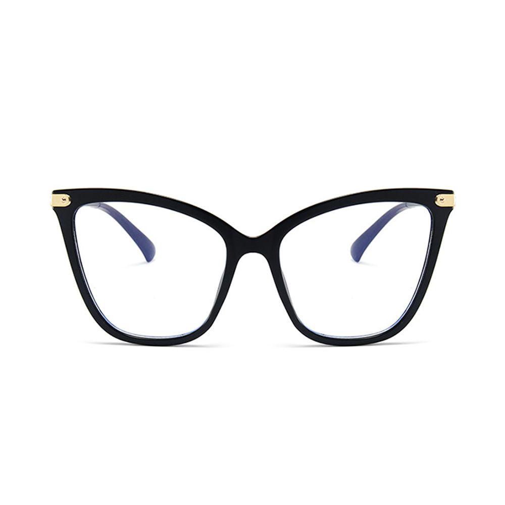 Needway Kacamata Bingkai Manis Unik Fashion Retro Spectacles Transparan Glasses Frame Simple Anti Blue Light Glasses