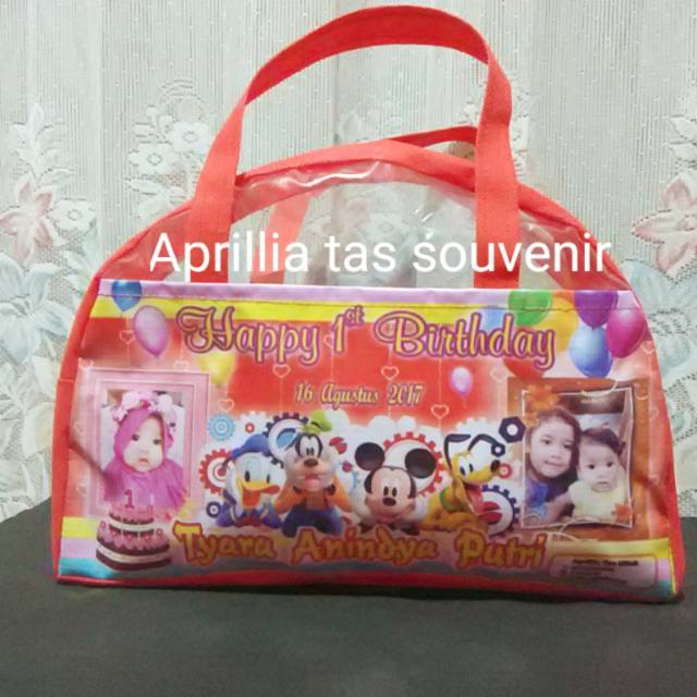 

Tas Souvenir Ulangtahun Jinjing Busur, Godie Bag Ultah