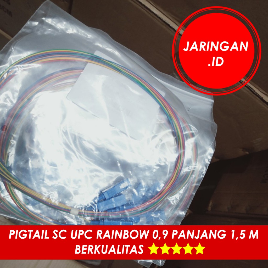 PIGTAIL SC UPC RAINBOW 0,9 PANJANG 1,5 M