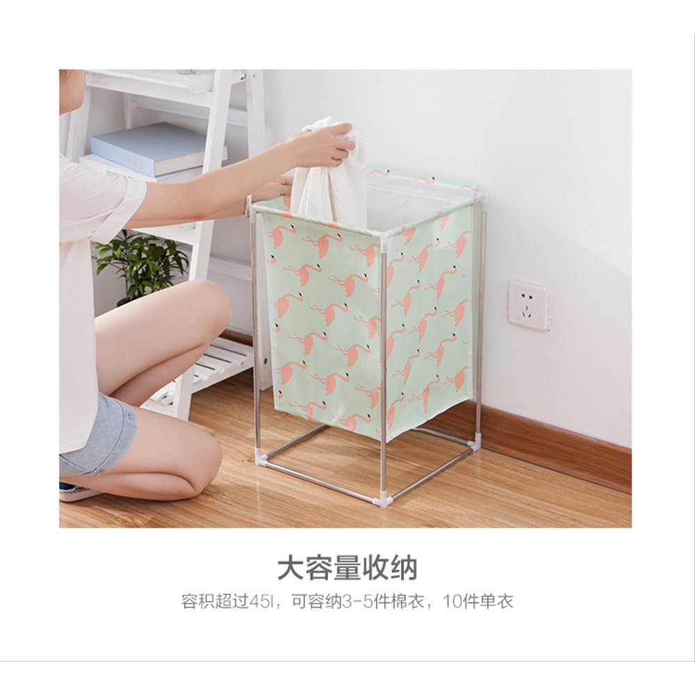 Laundy Bag Keranjang Pakaian Kotor Lengkap Dengan Ranka Minimalis