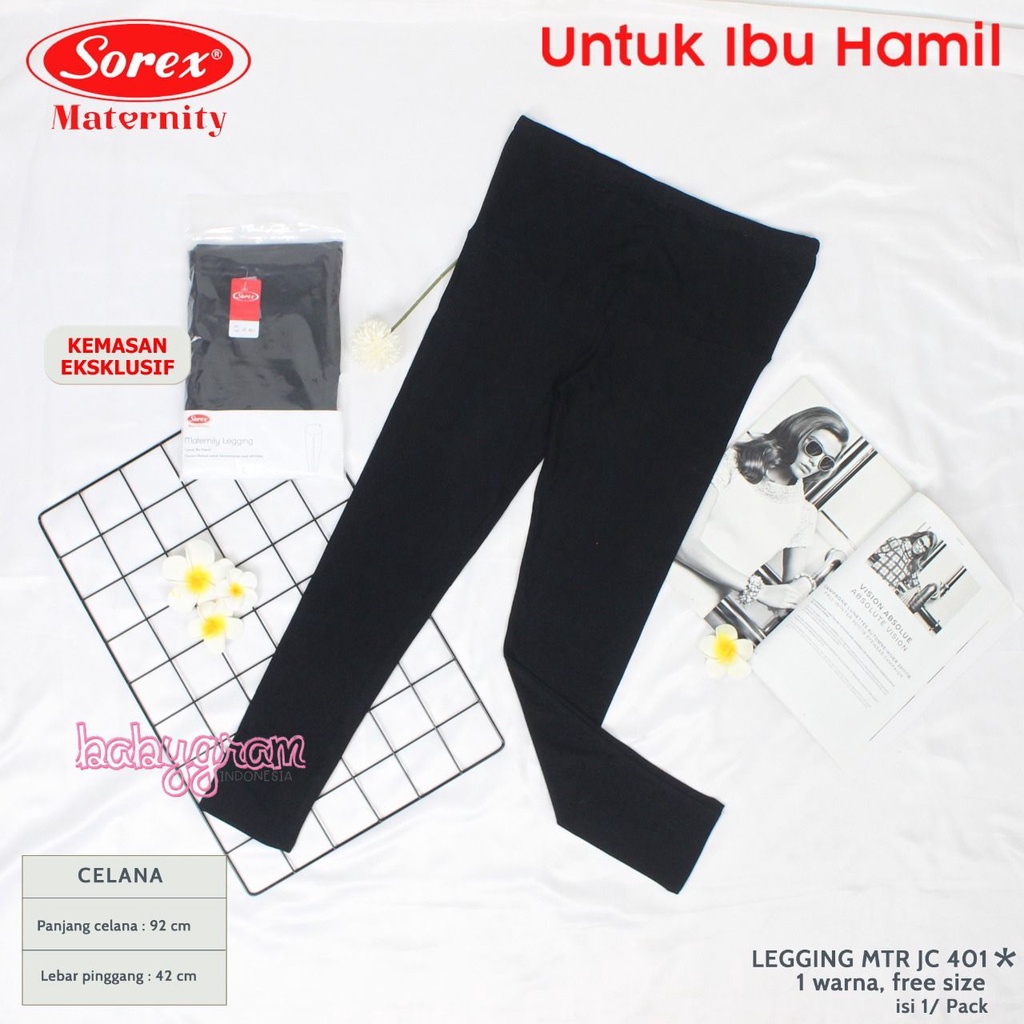 Sorex Maternity Legging Hamil Celana Panjang Freesize MTR JC401 JC402 plus size