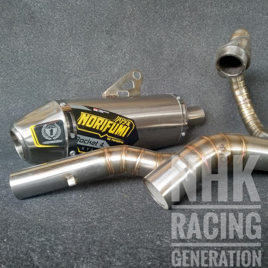 KNALPOT NORIFUMI ROCKET 4 HANYA BUAT KLX 230 250 CRF 230 250 CC - KLX 230,,,,