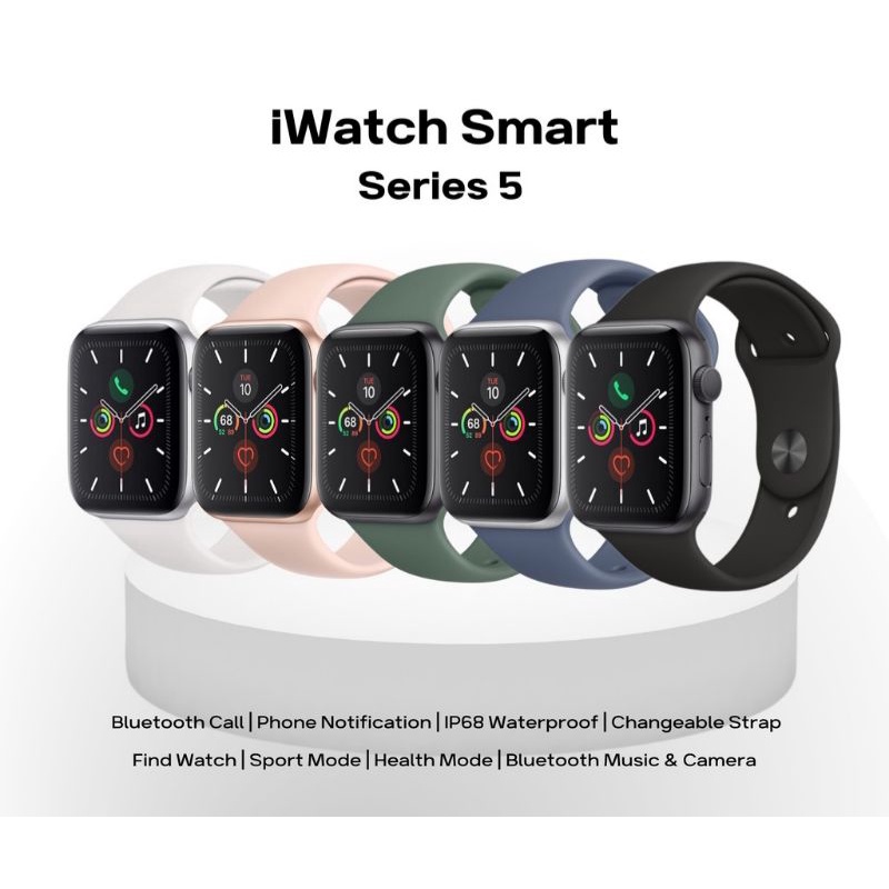 0iWatch Bluetooth SmartWatch IWO Series 5 By Pods Indonesia