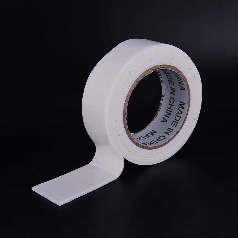 {LUCKID}1roll white strong double sided sticky tape foam double faced adhesive craft