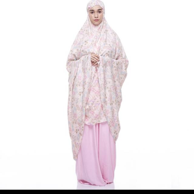 Mukena Tazbiya Flower Road Pink