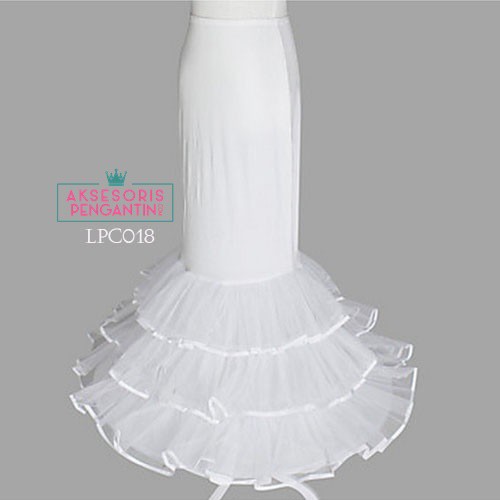 [BISA COD] ROK PENGANTIN EKOR PETTICOAT DUYUNG PETICOAT PETIKUT GRADE A LPC018