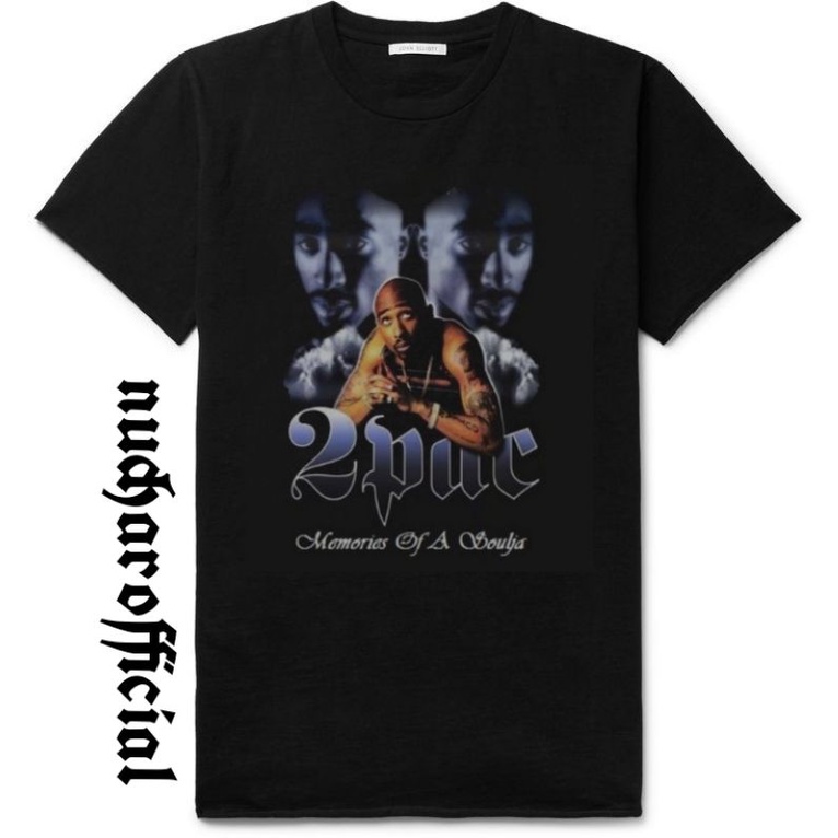 BAJU KAOS VINTAGE 2PAC SHAKUR - TSHIRT RAP HIPHOP HITAM PRIA WANITA Premium Tees Oversize Musik Band