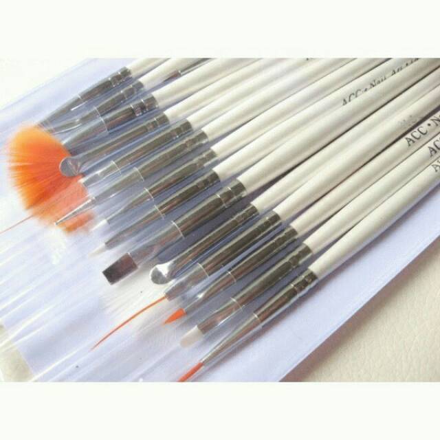 Nail art brush / 1 set = 15 pcs