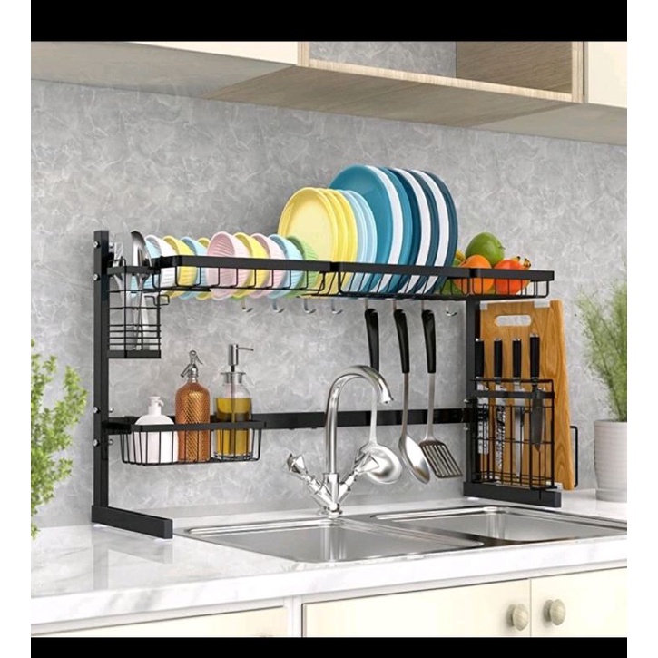 rak piring besi 2susun. ukuran besar