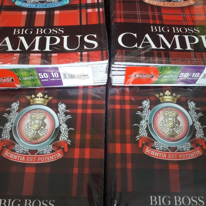 

Hot Sale Buku Tulis Campus Big Boss 50 Lembar/Pack Gilaa!!!