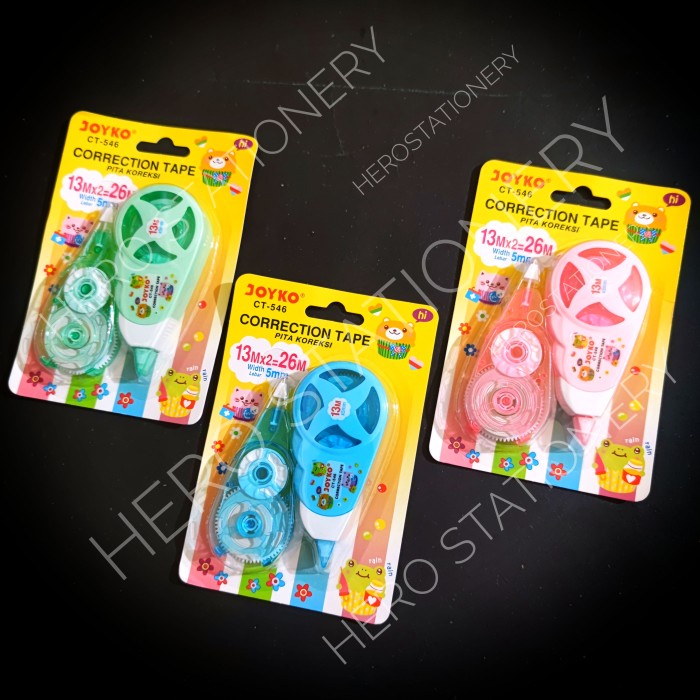 

Diskon Correction Tape Joyko 13M + Free Refill Ct-546 Bergaransi