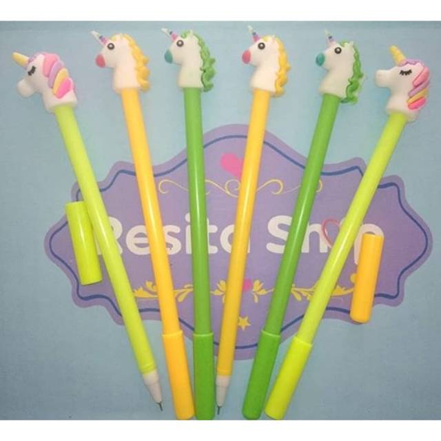 

Pulpen Unik Lucu Karakter Unicorn