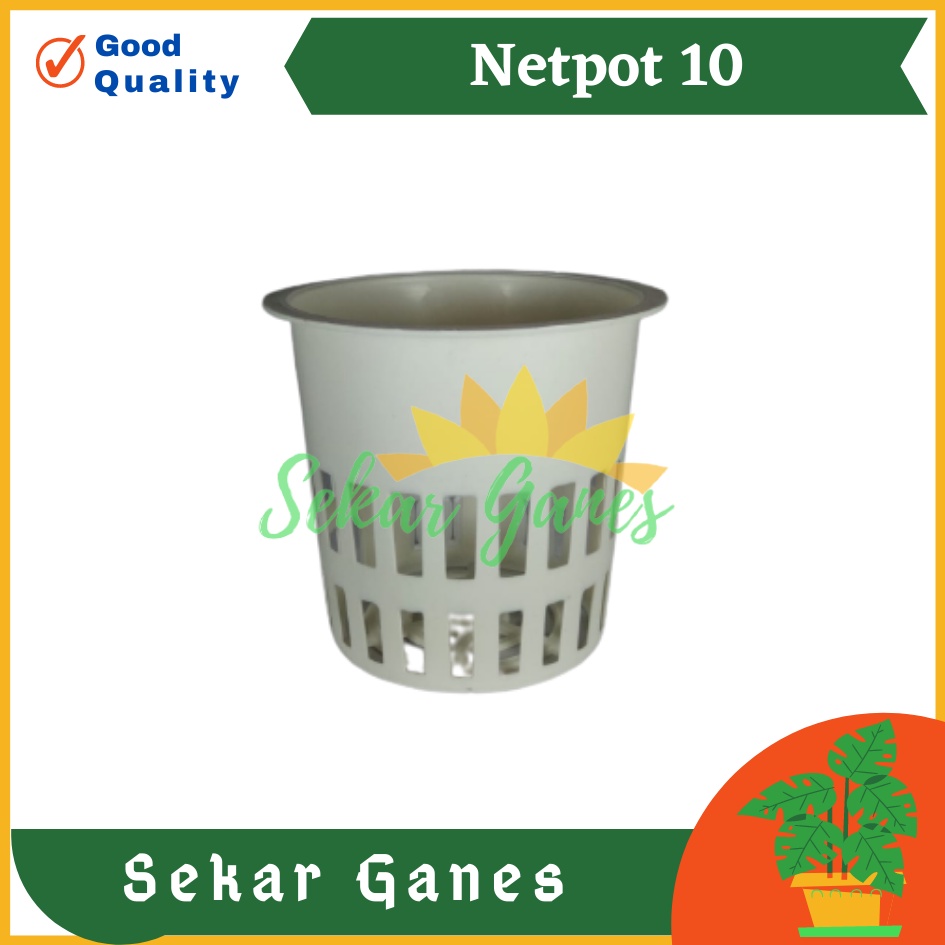 Netpot Besar 10cm Warna Putih Pot Hidroponik Net Pot 10 Cm Hydroponic - Grosir Murah Hidroponik OK