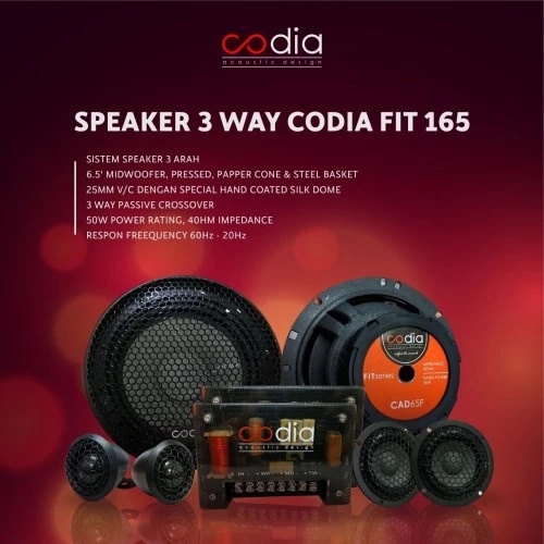 SPEAKER SPLIT CODIA FIT-165 3WAY