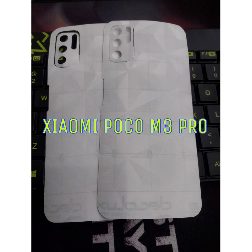 Skin Carbon Xiaomi POCO M3 PRO 5G Back Skin Carbon Diamond Garskin Handphone