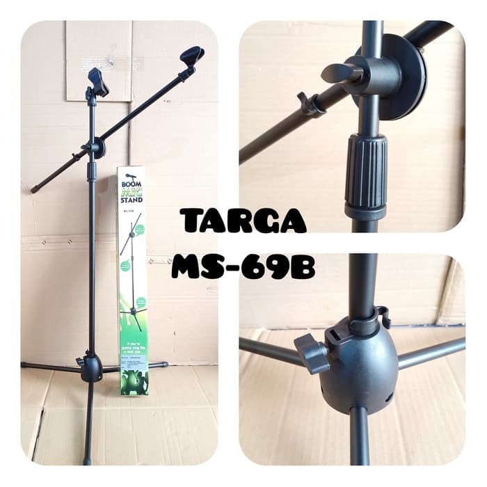 STAND MIC LANTAI TARGA MS 69B BOOM MIC STANDDING