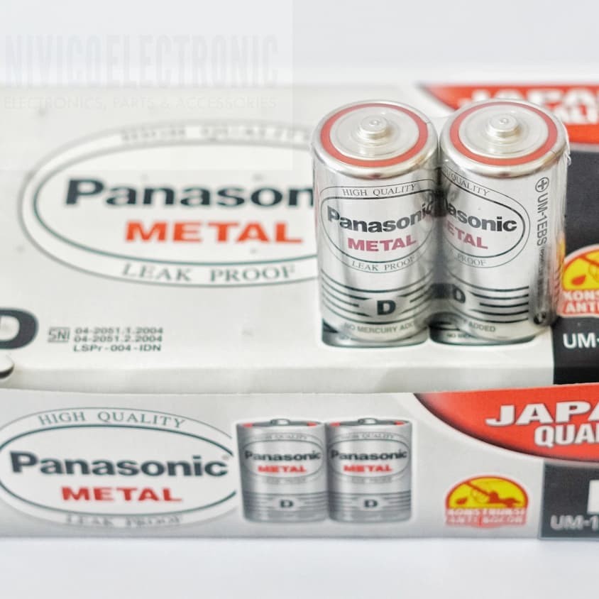 Baterai D Panasonic Metal / Baterai Panasonic Besar Jumbo Isi 2PCS