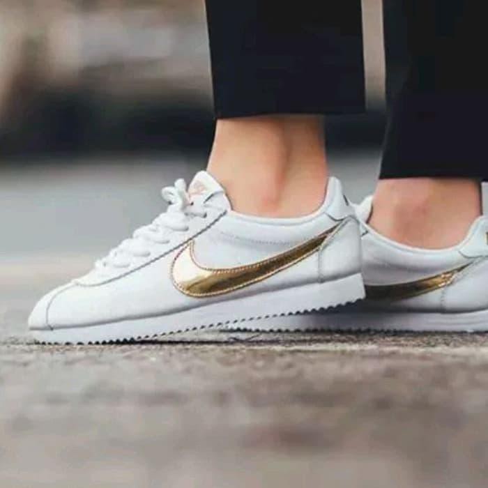 cortez nike white gold